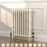 CI-RK760-CRM-TH - Rook Cream 2 Column Victorian Cast Iron Radiator H760mm x W653mm CI-RK760-CRM-TH - Rook Cream 2 Column Victorian Cast Iron Radiator H760mm x W653mm